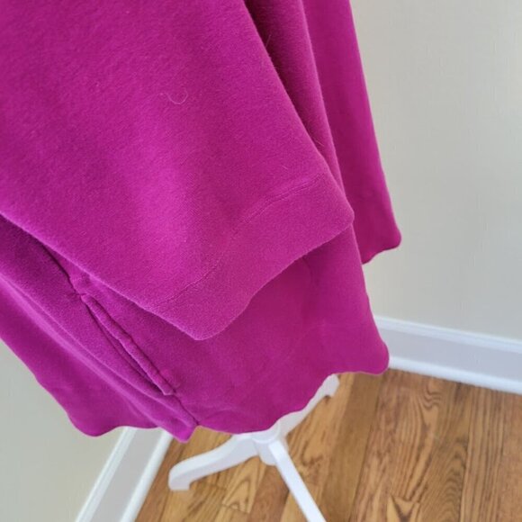 Chico's The Ultimate Tee SZ L Tunic Supima Cotton Long Sleeve Pocket Top Pink - Picture 9 of 13